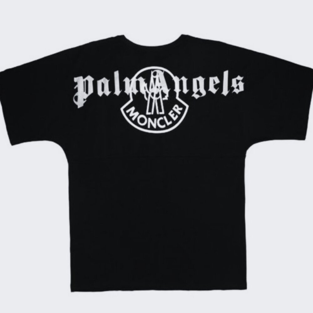 Palm Angels | Tops | Palm Angels Moncler Black Tshirt | Poshmark